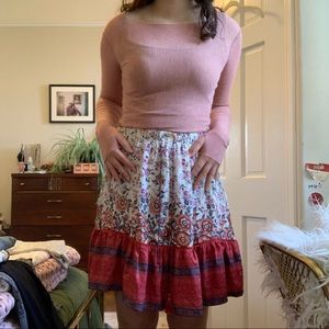 Free People FP To Love Floral Flowy Skirt